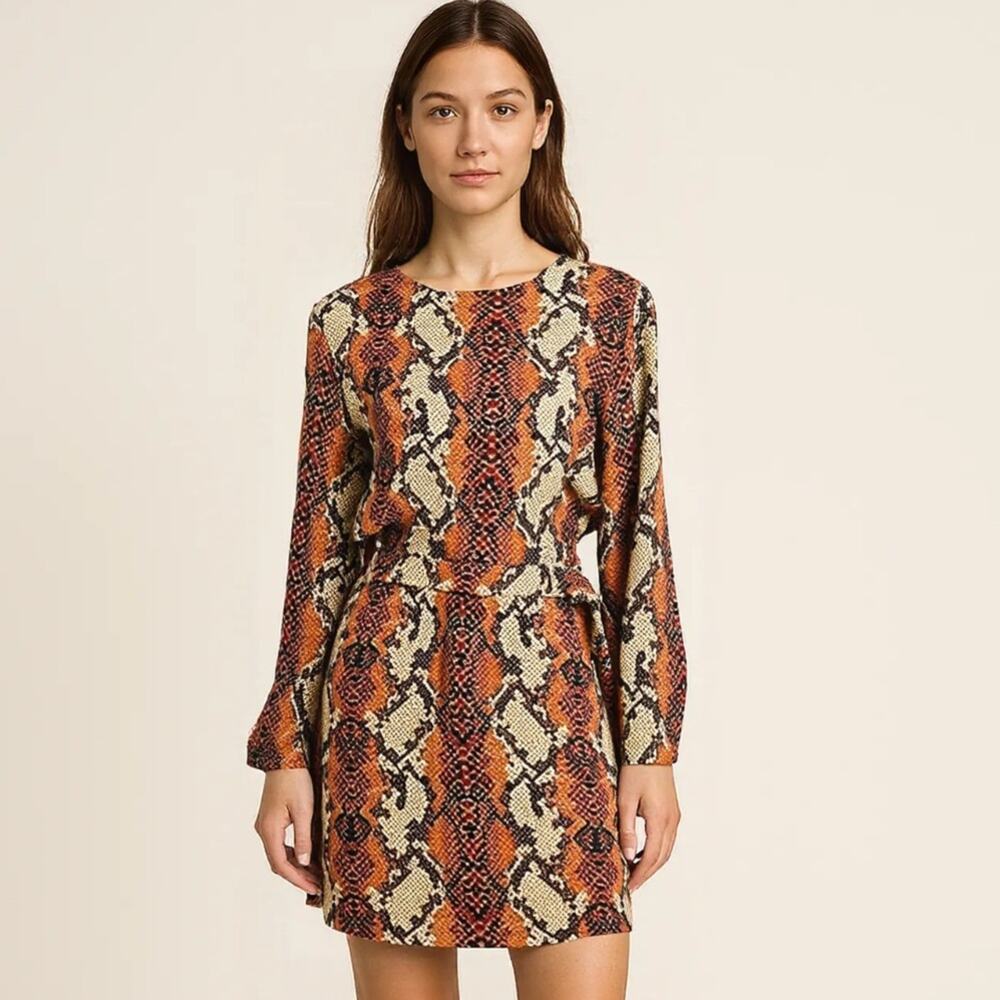NWT AX Paris snakeskin print mini dress